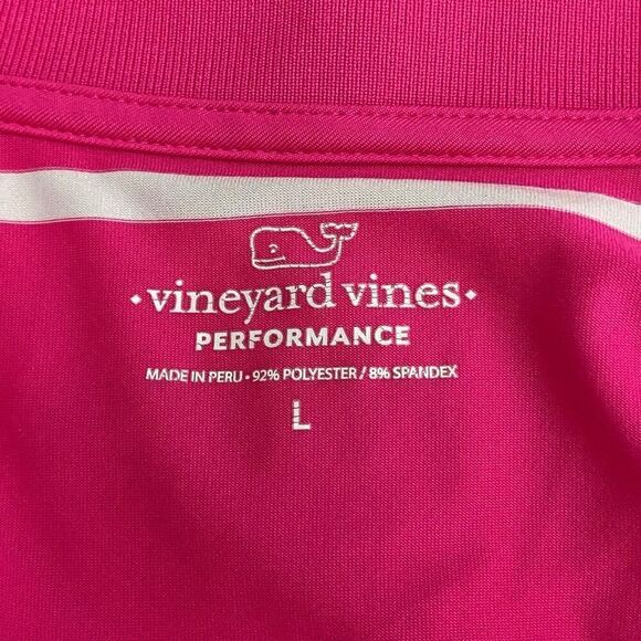 Vineyard Vines Womens Pink Striped Sleeveless Polo Shirt Size Large - Picture 5 of 6